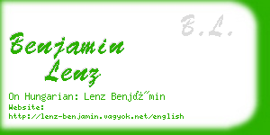 benjamin lenz business card